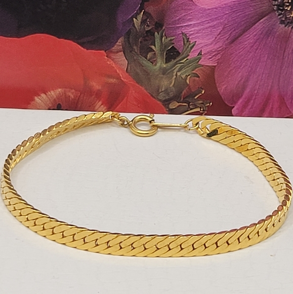 14K Yellow Gold Snake Chain Bracelet 4MM - Brugen Jewelers  14K GP SNAKE SQUARE BRACELET, 
NWOT